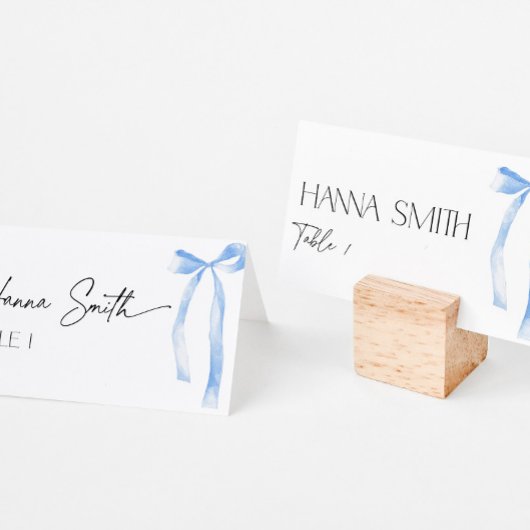 Something Blue Bow Coquette Naam Zitplaatsen Plaatskaartje