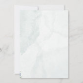 Something Blue Bow Glitter Champagne Hydrangea Kaart (Achterkant)