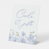 Something Blue Bridal Shower Cards & Gifts Reclamebord Met Voetstuk (Voorkant)