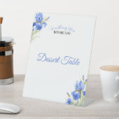 Something Blue Bridal Shower Dessert Table Reclamebord Met Voetstuk (Insitu)