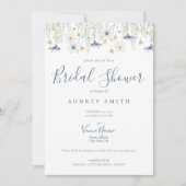 Something Blue Bridal Shower Invitation Kaart (Voorkant)
