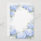 Something Blue Bridal Shower Invitation Kaart (Achterkant)