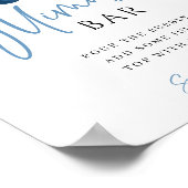 Something Blue Bridal Shower Mimosa Bar Sign Poster (Hoek)