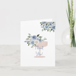 Something Blue Bridal Shower Thank You Card