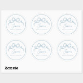 Something Blue Bruidsbruiloft Ronde Sticker (Vel)
