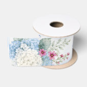 Something Blue Bruidsdouche | Blauwe Hortensia Satijnen Lint (Spoel)