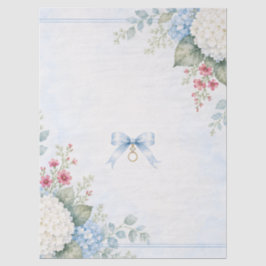 Something Blue Bruidsfeest | Blauwe Hortensia Tissuepapier