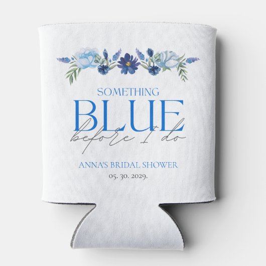 Something Blue Bruidsfeest Bruidsmeisje Cadeau Blikjeskoeler (Achterkant)