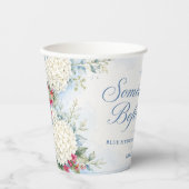 Something Blue Bruidsfeest Papieren Bekers | Blauw (Voorkant)