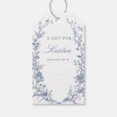 Something Blue Bruidsfeest Showerdisplay Shower Cadeaulabel (Voorkant)