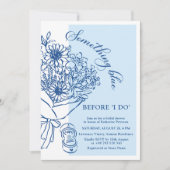 Something Blue Bruidsfeest Uitnodiging (Voorkant)
