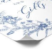 Something Blue Bruidsfeest Uitnodigingskaarten en  Poster (Hoek)