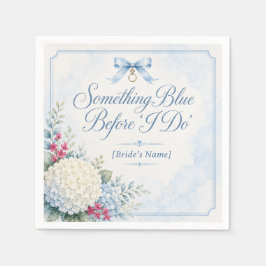 Something Blue Bruidsuitdejeuners | Blauwe Hortens Servet