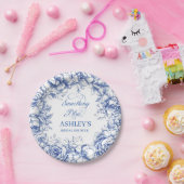 Something Blue Bruiloft Borrel Papieren Bordje (Feest)