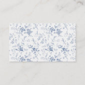 Something Blue Bruiloft Feest Deel Een Recept Informatiekaartje (Achterkant)