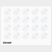 Something Blue Bruiloft Feest Favor Ronde Sticker (Vel)