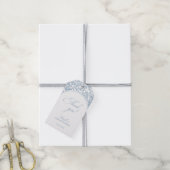 Something Blue Bruiloft Feest toile Bedankt Cadeaulabel (Met Touw)