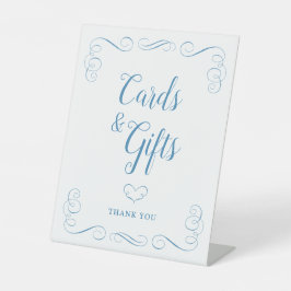 Something Blue Bruiloft Kaarten en Cadeaus Reclamebord Met Voetstuk
