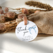 Something Blue Bruiloftsfeest Stof Wolk Bedankt Bedankjes Labels