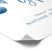 Something Blue Bruiloftsshower Kaarten & Cadeau Bo Poster (Hoek)