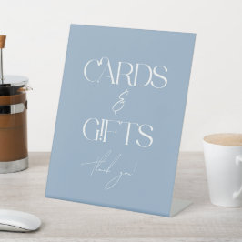 Something Blue Bruiloftsshower Kaarten & Cadeaus Reclamebord Met Voetstuk