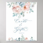 Something Blue Bruiloftsshower Kaarten en Cadeaus Poster (Voorkant)