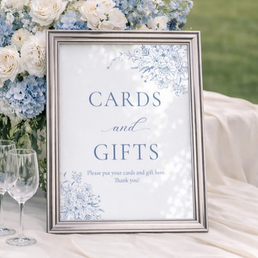 Something Blue Bruiloftsshower Kaarten en Cadeaus Poster