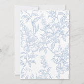 Something Blue Brunch Bridal Shower Invitation Kaart (Achterkant)
