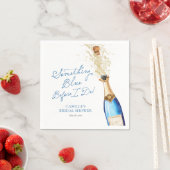 Something Blue Brunch Bruiloft Papier Servet (Insitu)