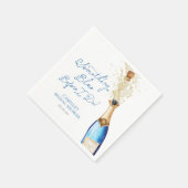 Something Blue Brunch Bruiloft Papier Servet (Hoek)