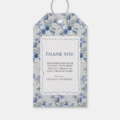 Something Blue Calla Lily Ribbon Bow Vrijgezellenf Cadeaulabel (Voorkant)