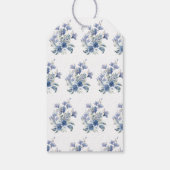 Something Blue Calla Lily Ribbon Bow Vrijgezellenf Cadeaulabel (Achterkant)