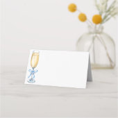 Something Blue Champagne Bridal Place Card Plaatskaartje (Voorkant)