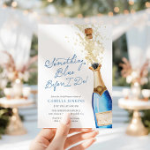 Something Blue Champagne Brunch Vrijgezellenfeest Kaart
