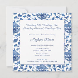 Something Blue Chinoiserie Chic Bruidsdouche Kaart