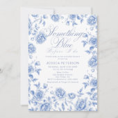 Something Blue Chinoiserie Elegant Vrijgezellenfee Kaart (Voorkant)