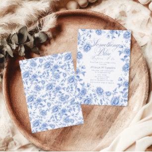Something Blue Chinoiserie Elegante Bruiloftsborre Kaart