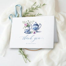 Something Blue Chinoiserie Flora Bruids Theesalon