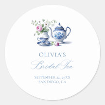 Something Blue Chinoiserie Flora Bruids Theesalon