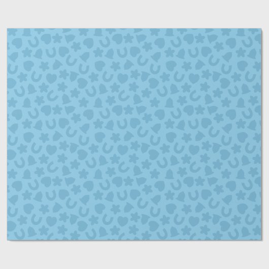 Something Blue Confetti Wedding Pattern Cadeaupapier (Vlak)