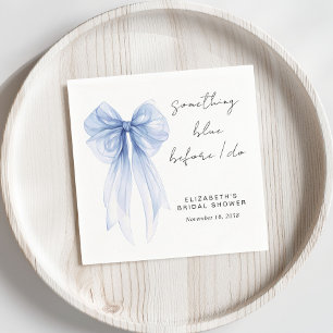 Something Blue Coquette Bow Vrijgezellenfeest Servet
