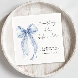 Something Blue Coquette Strik Bridal Shower Servet