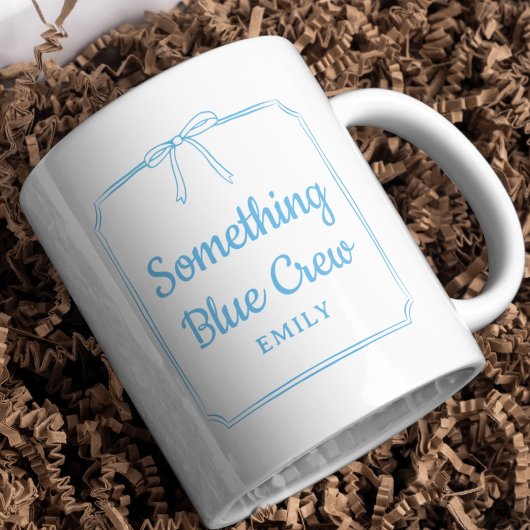 Something Blue Crew Bow Bruidsmeisje bruidsfeest Mok