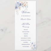 Something Blue Double Sided Flat Program Programmakaart (Voorkant)