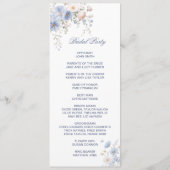 Something Blue Double Sided Flat Program Programmakaart (Achterkant)