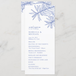 Something Blue Elegant Botanisch Trouwprogramma