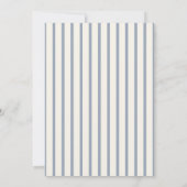 Something Blue Elegant Wedding Menu Card Kaart (Achterkant)