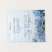 Something Blue Elgant Hydrangea Bridal Shower  Wandkleed (Voorkant (horizontaal))