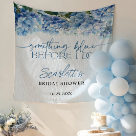 Something Blue Elgant Hydrangea Bridal Shower  Wandkleed
