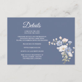 Something Blue Enclosure Card Details Informatiekaartje